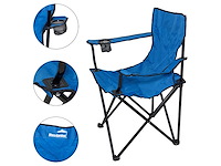 Nieuwe kampeerstoel campingstoel opvouwbaar 2 stuk in draagtas - afbeelding 3 van  4