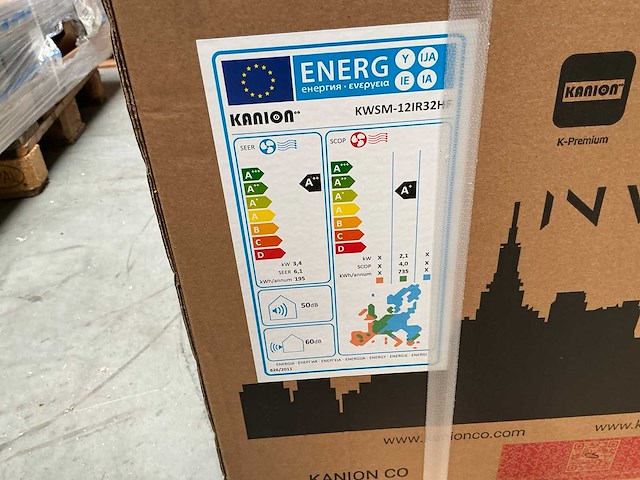 Nieuwe kanion kwsm-12ir32hf/12000btu/3.5kw airco koelen & verwarmen - afbeelding 5 van  23