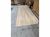 Nieuwe mangohouten tafel 300x100cm matrix metalen poot - afbeelding 3 van  3