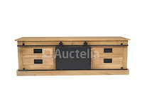 Nieuwe massief houten tv-standaard 150x45x50cm - afbeelding 1 van  2