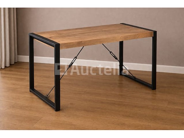 Nieuwe massieve mangohouten tafel 160x80x76cm - afbeelding 1 van  1