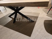 Nieuwe massieve mangohouten tafel 220x100x6cm hoogte 77cm - afbeelding 2 van  2