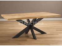 Nieuwe massieve mangohouten tafel 240x100x6cm hoogte 77cm - afbeelding 2 van  3