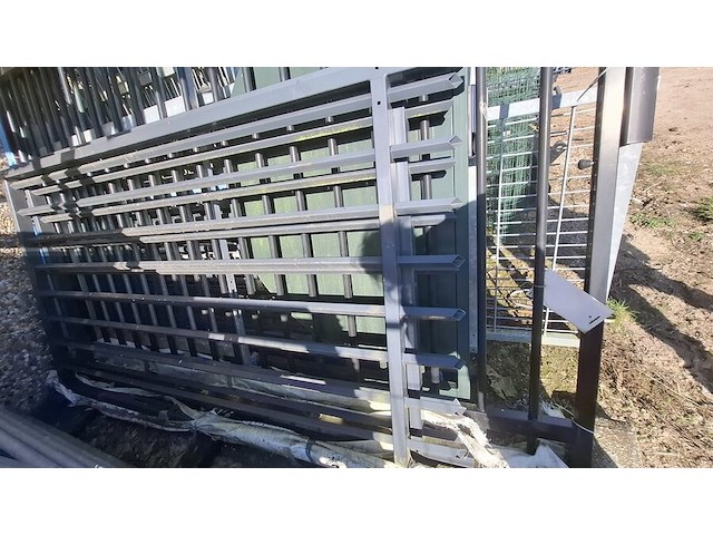 Nieuwe poortvleugel heras 250cm h x 130cm breed antraciet - afbeelding 2 van  5