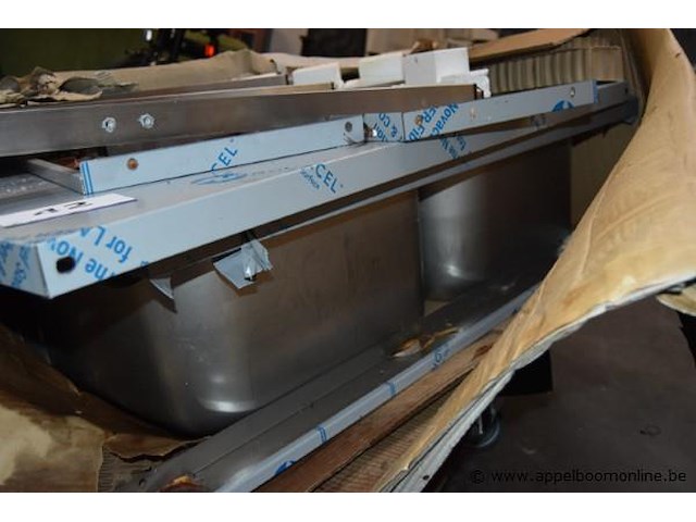 Nieuwe rvs spoeltafel vv 2 spoelbakken - afbeelding 2 van  2