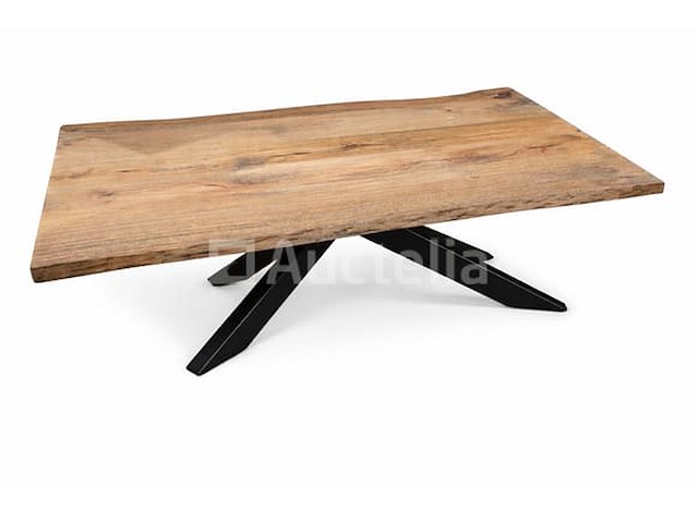 Nieuwe salontafel van mangohout onregelmatige randen 120x70x3cm - afbeelding 1 van  1