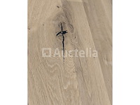 Nieuwe tafel, massief hout eikenhout en zwarte epoxy, 160x100x3,8 cm, hoogte 77 cm - afbeelding 3 van  5