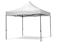 Nieuwe vouwtent 3x3 wit met zijzeilen - afbeelding 1 van  1
