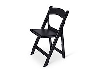 Nieuwe zwarte klapstoel ceremonie zwart per 8 - afbeelding 1 van  1