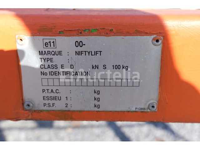 Niftylift n120h boomlift trailer - afbeelding 23 van  23