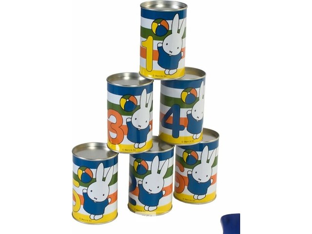 Nijntje blikjes gooien - afbeelding 4 van  6