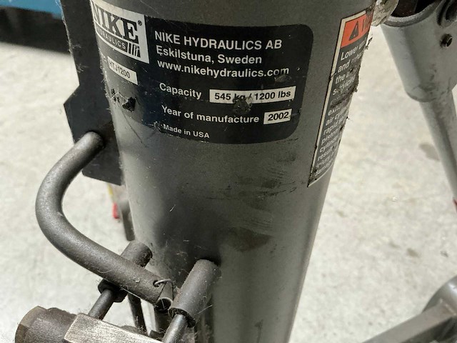 Nike hydraulics htj 1200 pneumatisch-hydraulische lift - afbeelding 6 van  6