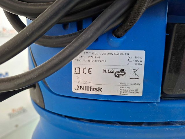 Nilfisk - attix 33-2l ic - nilfisk attix 33-2l ic industriële stofzuiger - - afbeelding 4 van  4