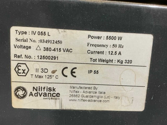 Nilfisk advance iv 055 l industriële stofzuiger - afbeelding 9 van  17