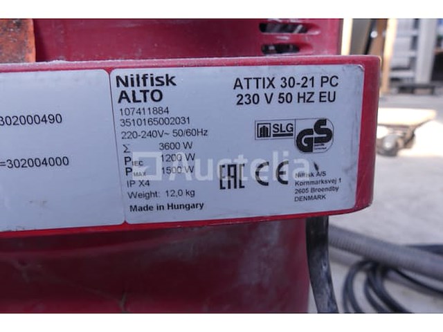 Nilfisk alto attix construction stofzuiger - afbeelding 6 van  11