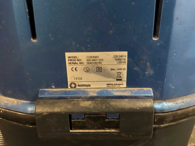 Nilfisk cdb3000 industriële stofzuiger - afbeelding 3 van  3