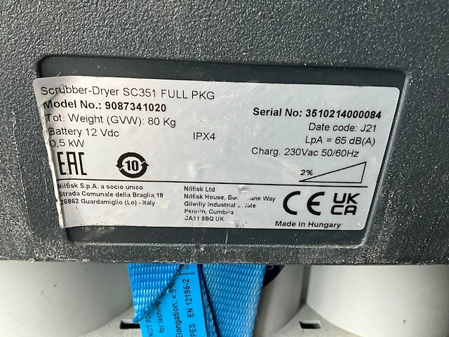 Nilfisk sc351 vloerreiniger - afbeelding 8 van  9