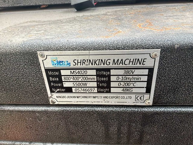 Ningbo jiuyuan machinery import & export co., ltd. ms4020 krimptunnel (krimpmachine) - afbeelding 4 van  9