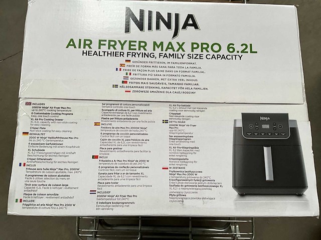 Ninja air fryer max pro 6.2 liter - afbeelding 3 van  5