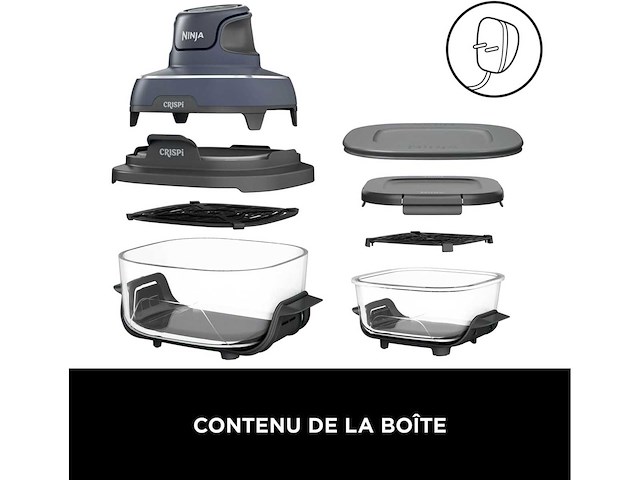 Ninja crispi draagbare olievrije airfryer, 3,8l, 4-in-1 - afbeelding 8 van  9