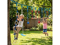 Ninja hindernisbaan voor 10 meter volledige zipline kit lading 100 kg - afbeelding 1 van  6