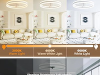 Niorsun 19.7 led plafondlamp met ventilator - afbeelding 3 van  3