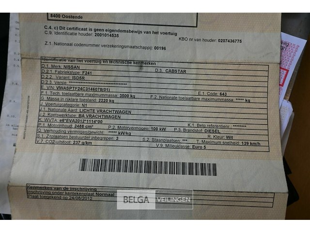Nissan cabstar lichte vrachtwagen - afbeelding 19 van  20