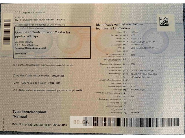 Nissan koelwagen / lichte vrachtwagen - afbeelding 7 van  15