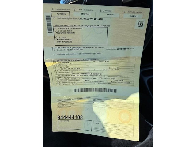 Nissan n note, 2011 - afbeelding 15 van  22