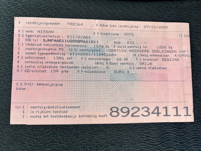 Nissan note,2009 - afbeelding 32 van  41
