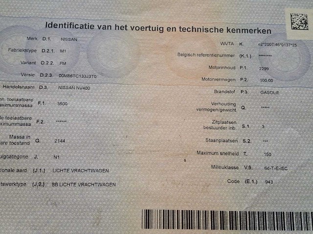 Nissan nv 400 i3 h2 - afbeelding 10 van  18