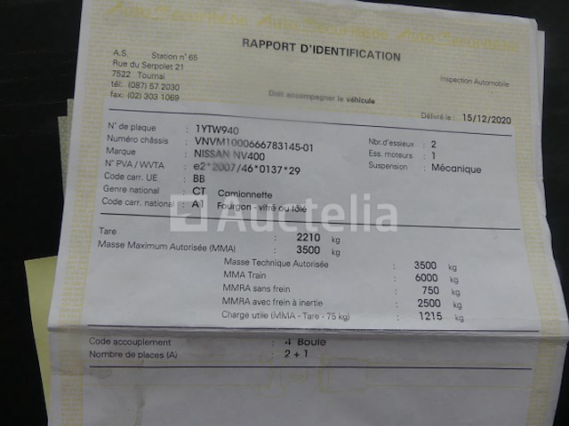 Nissan nv400 pick-up truck (vin: vnvm1000666783145) - afbeelding 30 van  36