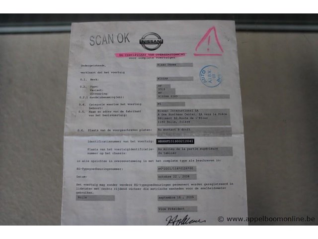 Nissan pixo, mbhhfd31s00212041, 1e insch 23/10/2009, 96151km, 50kw, 996cm³, benzine, manueel, hatchback, euro 5, mtm 1250kg, tarra 930kg, keuring tot 06/04/2026, inschrijvingsbewijs deel i en ii en gelijkvormigheidsattest - afbeelding 16 van  23