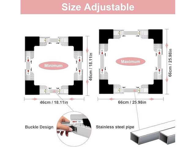 Niuxx universeel verbindingsframe set - afbeelding 2 van  2