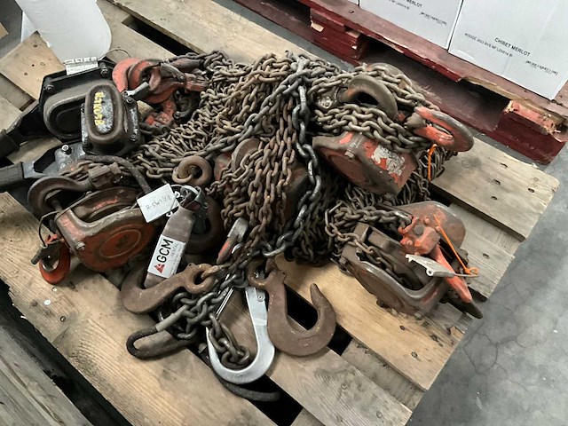 Nn kettingtakels (4x) - afbeelding 1 van  9