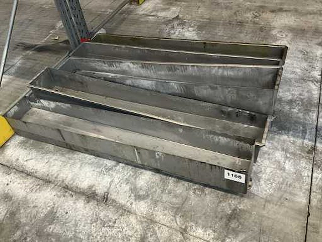 Nn rvs trog (5x) - afbeelding 1 van  2