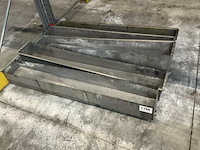 Nn rvs trog (5x) - afbeelding 1 van  2