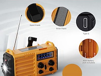 Noaa/am/fm/sw digitale weeralarmradio - afbeelding 3 van  5