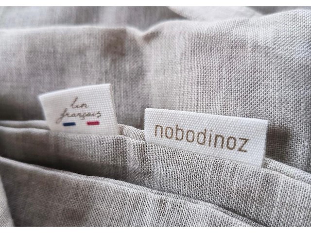 Nobodinoz linnen baby dekbedovertrek maat : 140x100 - afbeelding 2 van  3