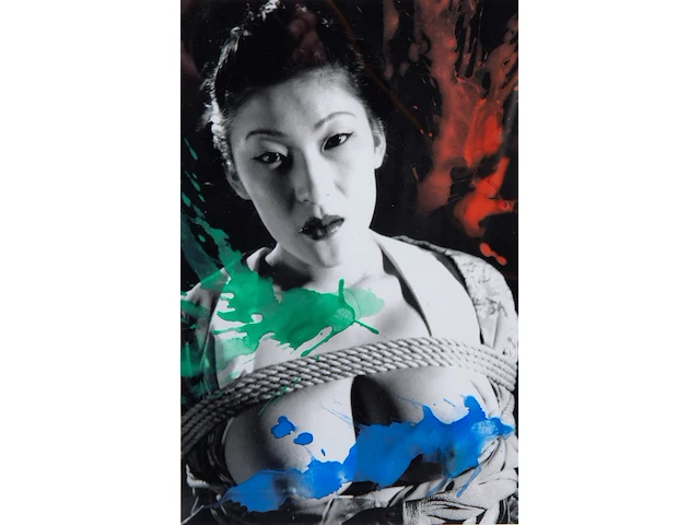 Nobuyoshi araki (1940), 'bound woman', c-print, 30 x 20 cm. (11.81 x 7.87 in.), frame: 40 x 30 cm. (15 3/4 x 11.81 in.) - afbeelding 1 van  4