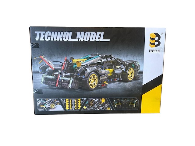 Noessa - bouwstenen auto - raceauto - 1028 stukjes - afbeelding 3 van  4