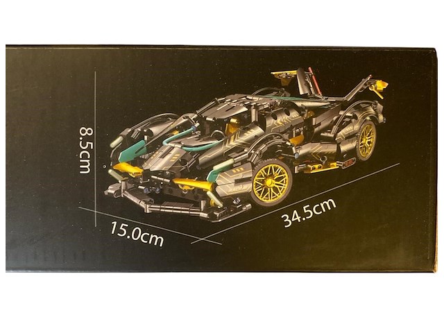 Noessa - bouwstenen auto - raceauto - 1028 stukjes - afbeelding 4 van  4