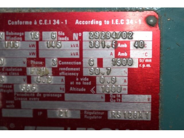 Noodaggregaat 140kva e. van wingen - afbeelding 34 van  36