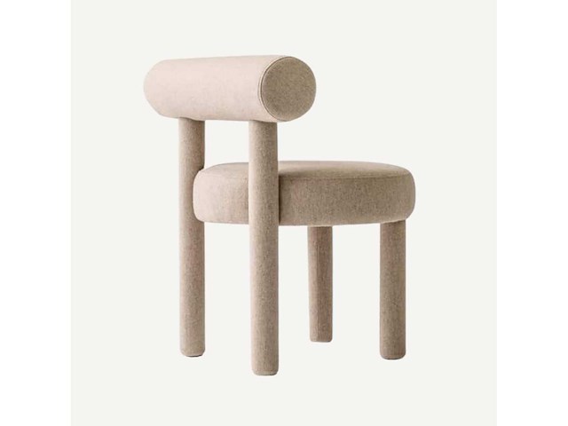 Nooma stoel xl - beige krullende wol - afbeelding 2 van  2