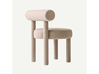 Nooma stoel xl - beige krullende wol - afbeelding 2 van  2