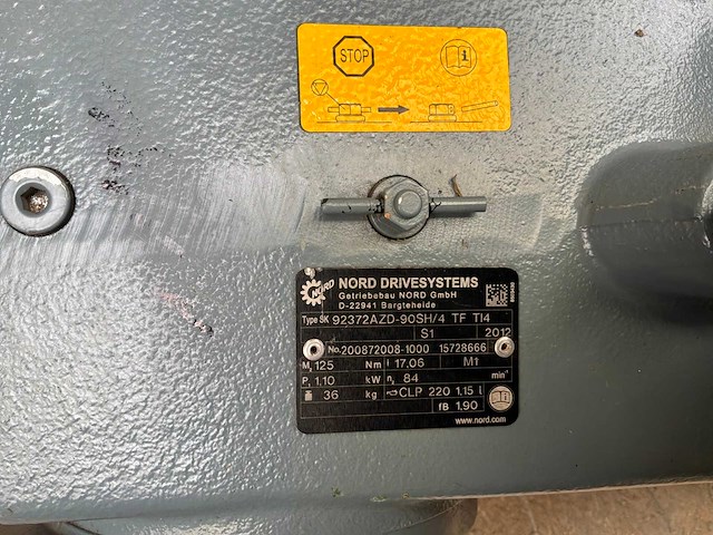Nord drivesystems sk 92372azd-90sh/4 motorreductie met frequentieregelaar - afbeelding 6 van  8