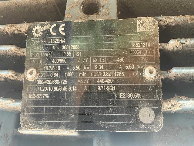 Nord sk132sh/4 elektromotor - afbeelding 6 van  6