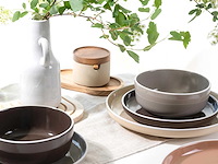 Nordic mocha mos, 16-delig servies, steengoed - afbeelding 4 van  6
