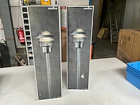 Nordlux vejers sokkel lamp verzinkt staal en glas (2x)