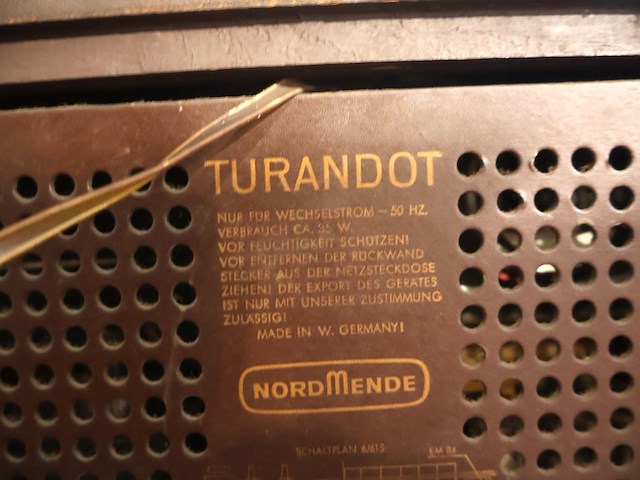 Nordmende turandot radio - afbeelding 6 van  7